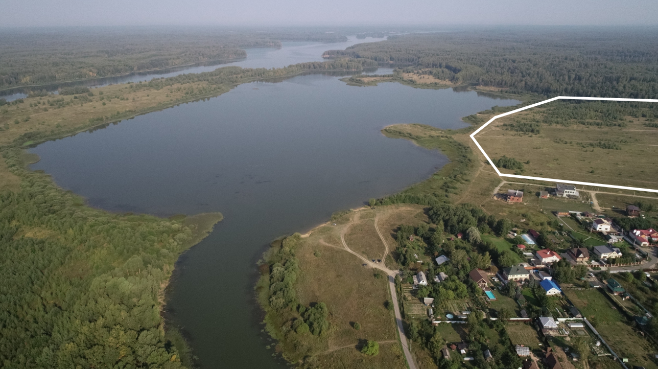 Хребтово. Земли под застройку у самого берега Уводьского водохранилища